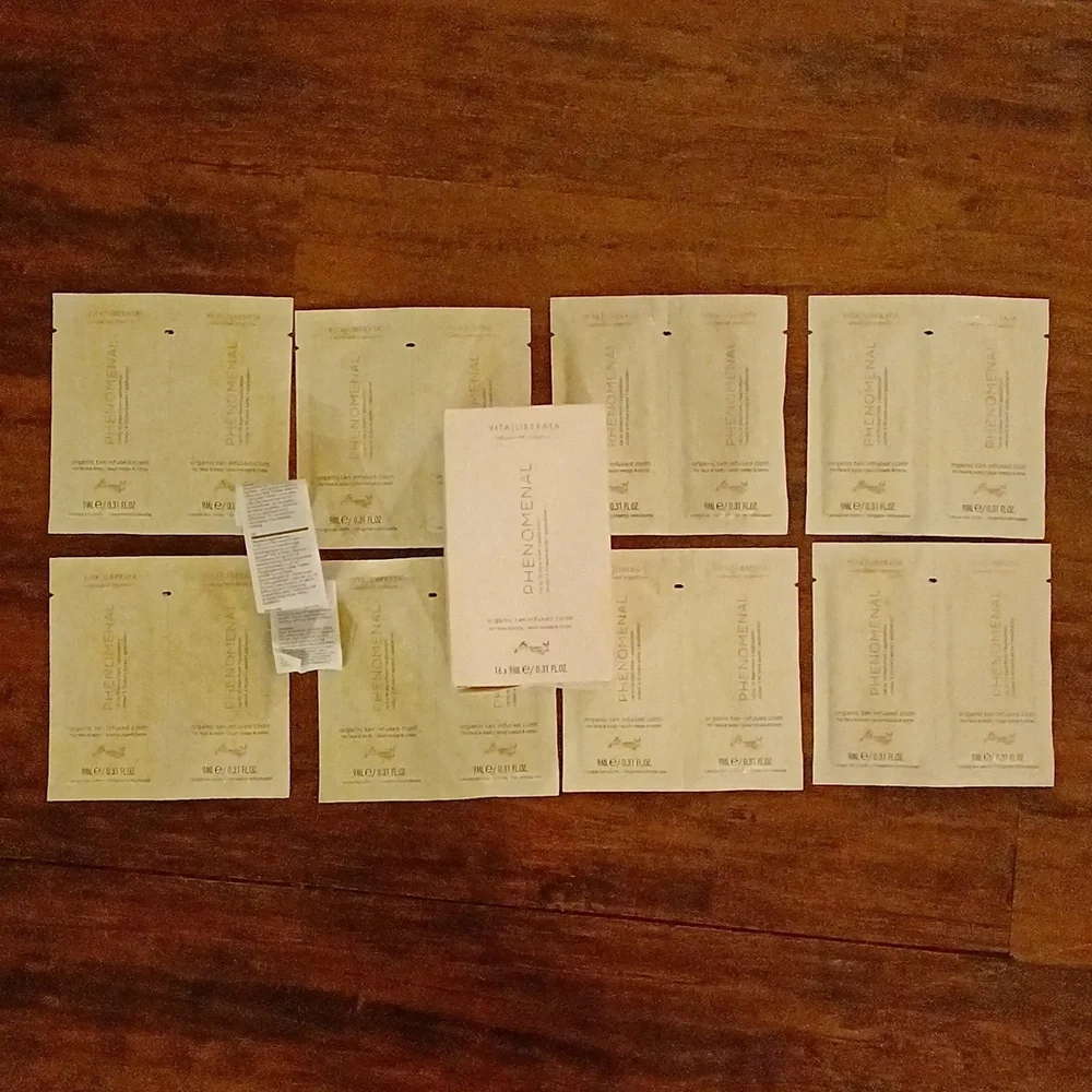 NWT Vita Liberata Phenomenal 16 Organic Tan Infused Cloths